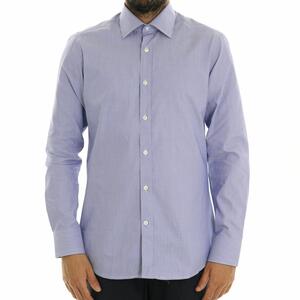 CAMICIA MICROFANTASIA BLU
